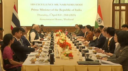 PM Modi meets Thai counterpart as India and Thailand set to elevate ties to Strategic Partnership | PM Modi meets Thai counterpart as India and Thailand set to elevate ties to Strategic Partnership PM Modi meets Thai counterpart as India and Thailand set to elevate ties to Strategic Partnership | PM Modi meets Thai counterpart as India and Thailand set to elevate ties to Strategic Partnership