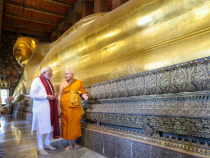 PM Modi visits Wat Pho Temple in Thailand, spotlights shared traditions of Buddhism forming bedrock of relationship | PM Modi visits Wat Pho Temple in Thailand, spotlights shared traditions of Buddhism forming bedrock of relationship PM Modi visits Wat Pho Temple in Thailand, spotlights shared traditions of Buddhism forming bedrock of relationship | PM Modi visits Wat Pho Temple in Thailand, spotlights shared traditions of Buddhism forming bedrock of relationship