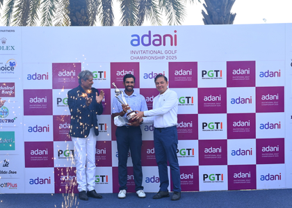 Adani Invitational Golf: Saptak Talwar bags maiden title with thrilling win on home turf | Adani Invitational Golf: Saptak Talwar bags maiden title with thrilling win on home turf