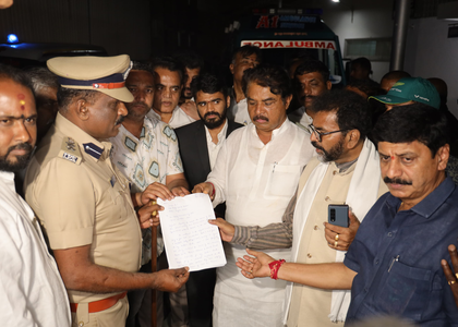 K’taka BJP to continue protest demanding inclusion of Cong MLAs in FIR over party worker’s suicide | K’taka BJP to continue protest demanding inclusion of Cong MLAs in FIR over party worker’s suicide K’taka BJP to continue protest demanding inclusion of Cong MLAs in FIR over party worker’s suicide | K’taka BJP to continue protest demanding inclusion of Cong MLAs in FIR over party worker’s suicide