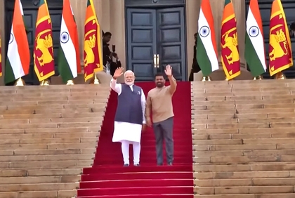 PM Modi holds talks with Lankan Prez Dissanayake in Colombo; Defence pact on agenda | PM Modi holds talks with Lankan Prez Dissanayake in Colombo; Defence pact on agenda PM Modi holds talks with Lankan Prez Dissanayake in Colombo; Defence pact on agenda | PM Modi holds talks with Lankan Prez Dissanayake in Colombo; Defence pact on agenda