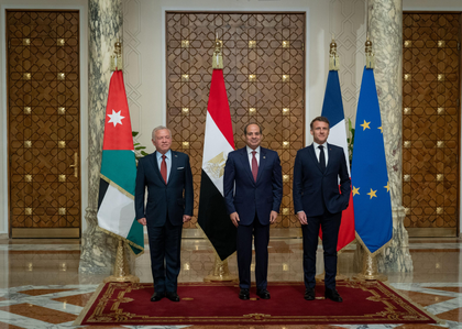 Egyptian, French Presidents voice rejection of displacement of Palestinians | Egyptian, French Presidents voice rejection of displacement of Palestinians Egyptian, French Presidents voice rejection of displacement of Palestinians | Egyptian, French Presidents voice rejection of displacement of Palestinians