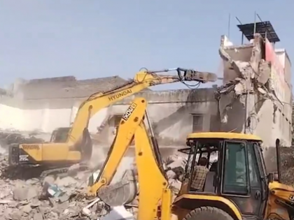Demolition drive in Jaipur: Retired DGP detained, BJP MLA joins protests | Demolition drive in Jaipur: Retired DGP detained, BJP MLA joins protests Demolition drive in Jaipur: Retired DGP detained, BJP MLA joins protests | Demolition drive in Jaipur: Retired DGP detained, BJP MLA joins protests