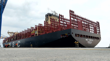 Adani’s Vizhinjam Port welcomes arrival of largest-ever container ship in Indian waters | Adani’s Vizhinjam Port welcomes arrival of largest-ever container ship in Indian waters Adani’s Vizhinjam Port welcomes arrival of largest-ever container ship in Indian waters | Adani’s Vizhinjam Port welcomes arrival of largest-ever container ship in Indian waters