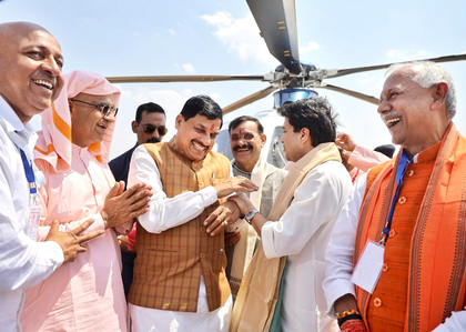 Union Minister Jyotiraditya Scindia begins inspection of flood-affected Guna | Union Minister Jyotiraditya Scindia begins inspection of flood-affected Guna