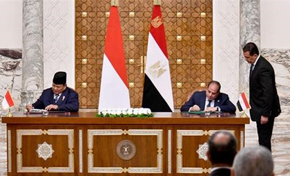 Egyptian, Indonesian leaders discuss Gaza war, enhancing ties | Egyptian, Indonesian leaders discuss Gaza war, enhancing ties