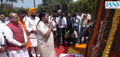 Guiding light who gave us Constitution: Delhi CM Rekha leads tributes on Ambedkar Jayanti | Guiding light who gave us Constitution: Delhi CM Rekha leads tributes on Ambedkar Jayanti Guiding light who gave us Constitution: Delhi CM Rekha leads tributes on Ambedkar Jayanti | Guiding light who gave us Constitution: Delhi CM Rekha leads tributes on Ambedkar Jayanti