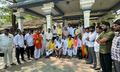 Tension at Tirupati gaushala as NDA, YSRCP leaders trade allegations over cow deaths | Tension at Tirupati gaushala as NDA, YSRCP leaders trade allegations over cow deaths Tension at Tirupati gaushala as NDA, YSRCP leaders trade allegations over cow deaths | Tension at Tirupati gaushala as NDA, YSRCP leaders trade allegations over cow deaths