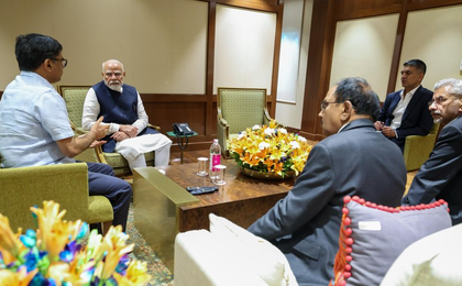 PM Modi holds high-level meeting at airport in India after cutting short Saudi visit over J&K attack | PM Modi holds high-level meeting at airport in India after cutting short Saudi visit over J&K attack PM Modi holds high-level meeting at airport in India after cutting short Saudi visit over J&K attack | PM Modi holds high-level meeting at airport in India after cutting short Saudi visit over J&K attack