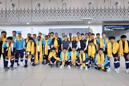 Defending champs India arrive in Itanagar ahead of SAFF U19 Championship | Defending champs India arrive in Itanagar ahead of SAFF U19 Championship Defending champs India arrive in Itanagar ahead of SAFF U19 Championship | Defending champs India arrive in Itanagar ahead of SAFF U19 Championship