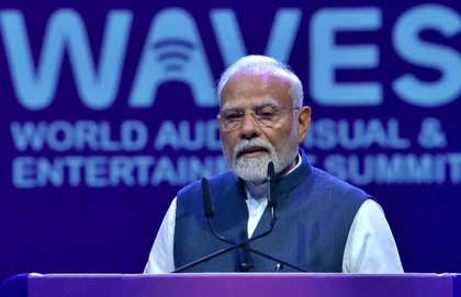 PM Modi inaugurates WAVES 2025, hails it as global platform for creativity and connectivity | PM Modi inaugurates WAVES 2025, hails it as global platform for creativity and connectivity PM Modi inaugurates WAVES 2025, hails it as global platform for creativity and connectivity | PM Modi inaugurates WAVES 2025, hails it as global platform for creativity and connectivity