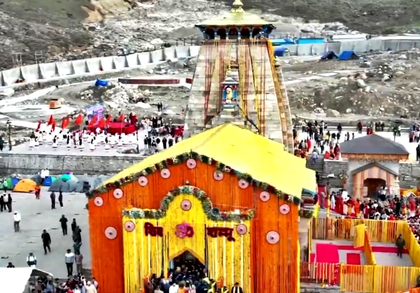Kedarnath temple doors open for devotees after long wait | Kedarnath temple doors open for devotees after long wait Kedarnath temple doors open for devotees after long wait | Kedarnath temple doors open for devotees after long wait
