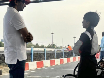 Driving ace Narain Karthikeyan gives tips to Ajith's son Aadvik on car racing | Driving ace Narain Karthikeyan gives tips to Ajith's son Aadvik on car racing Driving ace Narain Karthikeyan gives tips to Ajith's son Aadvik on car racing | Driving ace Narain Karthikeyan gives tips to Ajith's son Aadvik on car racing