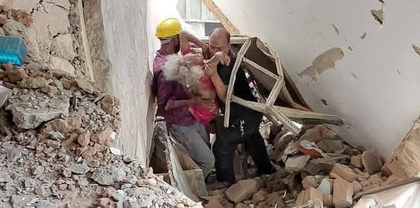 Three killed as dilapidated hospital balcony collapses in Jamshedpur | Three killed as dilapidated hospital balcony collapses in Jamshedpur