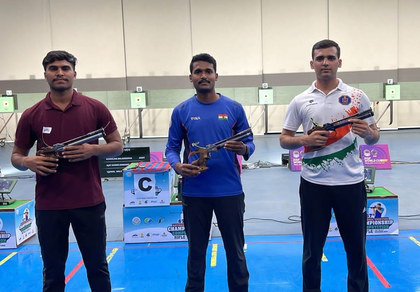 Kedarling Uchaganve leads Army 1-2 in men’s air pistol at KSSM Shooting C'ship | Kedarling Uchaganve leads Army 1-2 in men’s air pistol at KSSM Shooting C'ship Kedarling Uchaganve leads Army 1-2 in men’s air pistol at KSSM Shooting C'ship | Kedarling Uchaganve leads Army 1-2 in men’s air pistol at KSSM Shooting C'ship