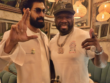 Rana Daggubati poses with 50 Cent, Cuba Gooding Jr. and Flo Rida | Rana Daggubati poses with 50 Cent, Cuba Gooding Jr. and Flo Rida Rana Daggubati poses with 50 Cent, Cuba Gooding Jr. and Flo Rida | Rana Daggubati poses with 50 Cent, Cuba Gooding Jr. and Flo Rida