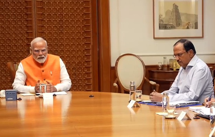 NSA Doval meets PM Modi amid escalating India-Pak tensions over Pahalgam terror attack | NSA Doval meets PM Modi amid escalating India-Pak tensions over Pahalgam terror attack NSA Doval meets PM Modi amid escalating India-Pak tensions over Pahalgam terror attack | NSA Doval meets PM Modi amid escalating India-Pak tensions over Pahalgam terror attack