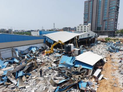 HYDRAA continues demolition drive against illegal structures in Hyderabad's Gachibowli | HYDRAA continues demolition drive against illegal structures in Hyderabad's Gachibowli HYDRAA continues demolition drive against illegal structures in Hyderabad's Gachibowli | HYDRAA continues demolition drive against illegal structures in Hyderabad's Gachibowli