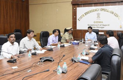 Gujarat tightens security across key locations; ups surveillance in coastal, border areas | Gujarat tightens security across key locations; ups surveillance in coastal, border areas Gujarat tightens security across key locations; ups surveillance in coastal, border areas | Gujarat tightens security across key locations; ups surveillance in coastal, border areas
