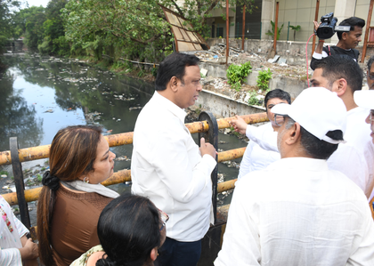 'Mumbai drain desilting work in disarray': Maha minister expresses dissatisfaction | 'Mumbai drain desilting work in disarray': Maha minister expresses dissatisfaction 'Mumbai drain desilting work in disarray': Maha minister expresses dissatisfaction | 'Mumbai drain desilting work in disarray': Maha minister expresses dissatisfaction