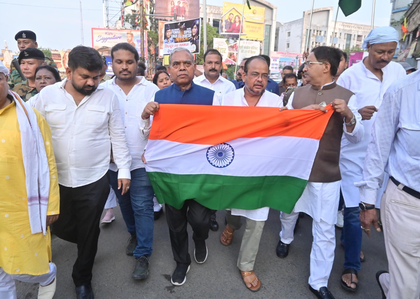 Congress holds 'Jai Hind Tiranga Yatra' in Ranchi to support 'Operation Sindoor', salutes armed forces | Congress holds 'Jai Hind Tiranga Yatra' in Ranchi to support 'Operation Sindoor', salutes armed forces Congress holds 'Jai Hind Tiranga Yatra' in Ranchi to support 'Operation Sindoor', salutes armed forces | Congress holds 'Jai Hind Tiranga Yatra' in Ranchi to support 'Operation Sindoor', salutes armed forces