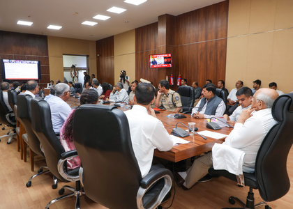 Gujarat CM Patel chairs high-level security review amid India-Pakistan tensions | Gujarat CM Patel chairs high-level security review amid India-Pakistan tensions Gujarat CM Patel chairs high-level security review amid India-Pakistan tensions | Gujarat CM Patel chairs high-level security review amid India-Pakistan tensions