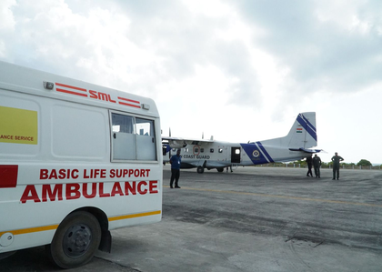 13 year-old girl airlifted from Agatti Island to Kochi for medical treatment | 13 year-old girl airlifted from Agatti Island to Kochi for medical treatment 13 year-old girl airlifted from Agatti Island to Kochi for medical treatment | 13 year-old girl airlifted from Agatti Island to Kochi for medical treatment