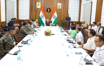 Manipur Guv chairs all party meeting to express support for armed forces | Manipur Guv chairs all party meeting to express support for armed forces Manipur Guv chairs all party meeting to express support for armed forces | Manipur Guv chairs all party meeting to express support for armed forces