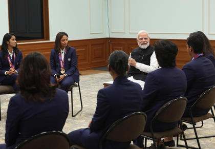 Harleen Deol asks PM Modi about his skincare routine; he credits the 'love of crores of Indians' | Harleen Deol asks PM Modi about his skincare routine; he credits the 'love of crores of Indians' Harleen Deol asks PM Modi about his skincare routine; he credits the 'love of crores of Indians' | Harleen Deol asks PM Modi about his skincare routine; he credits the 'love of crores of Indians'