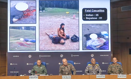 Armed Forces on 'Operation Sindoor': 100 terrorists across 9 locations eliminated | Armed Forces on 'Operation Sindoor': 100 terrorists across 9 locations eliminated Armed Forces on 'Operation Sindoor': 100 terrorists across 9 locations eliminated | Armed Forces on 'Operation Sindoor': 100 terrorists across 9 locations eliminated