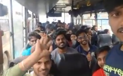13 Karnataka students return to New Delhi from Kashmir | 13 Karnataka students return to New Delhi from Kashmir