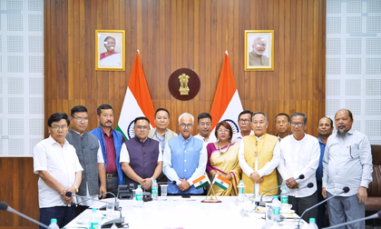11 parties urge Manipur Guv to defer delimitation process till 2026 | 11 parties urge Manipur Guv to defer delimitation process till 2026 11 parties urge Manipur Guv to defer delimitation process till 2026 | 11 parties urge Manipur Guv to defer delimitation process till 2026