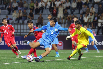 SAFF U19 C’ship: India seal top spot in Group B with 4-0 win over Nepal | SAFF U19 C’ship: India seal top spot in Group B with 4-0 win over Nepal SAFF U19 C’ship: India seal top spot in Group B with 4-0 win over Nepal | SAFF U19 C’ship: India seal top spot in Group B with 4-0 win over Nepal