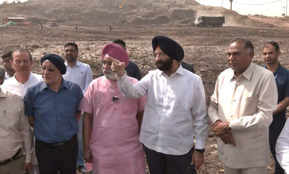 Minister Sirsa visits Okhla landfill site, promises garbage mountain will 'vanish like dinosaurs' | Minister Sirsa visits Okhla landfill site, promises garbage mountain will 'vanish like dinosaurs' Minister Sirsa visits Okhla landfill site, promises garbage mountain will 'vanish like dinosaurs' | Minister Sirsa visits Okhla landfill site, promises garbage mountain will 'vanish like dinosaurs'