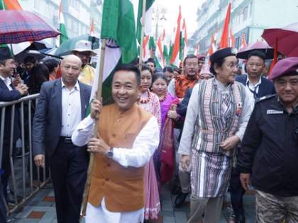 Sikkim CM leads Tiranga march on statehood day, tricolour waves high in Gangtok | Sikkim CM leads Tiranga march on statehood day, tricolour waves high in Gangtok Sikkim CM leads Tiranga march on statehood day, tricolour waves high in Gangtok | Sikkim CM leads Tiranga march on statehood day, tricolour waves high in Gangtok