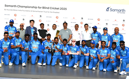 India clinches 5-0 victory in second edition of Samarth Championship for Blind Cricket | India clinches 5-0 victory in second edition of Samarth Championship for Blind Cricket