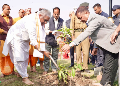 Ek Ped Maa Ke Naam: Union Minister Bhupender Yadav plants sapling in Nepal's Pashupatinath Temple | Ek Ped Maa Ke Naam: Union Minister Bhupender Yadav plants sapling in Nepal's Pashupatinath Temple Ek Ped Maa Ke Naam: Union Minister Bhupender Yadav plants sapling in Nepal's Pashupatinath Temple | Ek Ped Maa Ke Naam: Union Minister Bhupender Yadav plants sapling in Nepal's Pashupatinath Temple