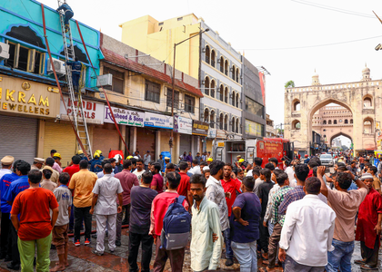 Telangana announces Rs 5 lakh ex-gratia for kin of fire victims | Telangana announces Rs 5 lakh ex-gratia for kin of fire victims Telangana announces Rs 5 lakh ex-gratia for kin of fire victims | Telangana announces Rs 5 lakh ex-gratia for kin of fire victims