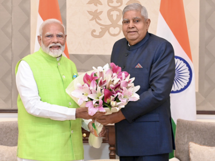 Prez Murmu, PM Modi extend birthday greetings to Vice President Jagdeep Dhankhar | Prez Murmu, PM Modi extend birthday greetings to Vice President Jagdeep Dhankhar Prez Murmu, PM Modi extend birthday greetings to Vice President Jagdeep Dhankhar | Prez Murmu, PM Modi extend birthday greetings to Vice President Jagdeep Dhankhar