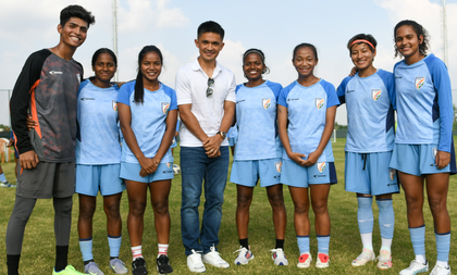 Sunil Chhetri visits women's national camp in Bengaluru ahead of international friendlies | Sunil Chhetri visits women's national camp in Bengaluru ahead of international friendlies Sunil Chhetri visits women's national camp in Bengaluru ahead of international friendlies | Sunil Chhetri visits women's national camp in Bengaluru ahead of international friendlies