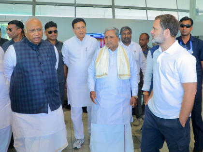 Rahul Gandhi, Kharge in K'taka to attend Siddaramaiah govt's anniversary celebrations | Rahul Gandhi, Kharge in K'taka to attend Siddaramaiah govt's anniversary celebrations Rahul Gandhi, Kharge in K'taka to attend Siddaramaiah govt's anniversary celebrations | Rahul Gandhi, Kharge in K'taka to attend Siddaramaiah govt's anniversary celebrations
