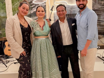 Sonakshi Sinha & Zaheer Iqbal reunite with old friends during their Maldives getaway | Sonakshi Sinha & Zaheer Iqbal reunite with old friends during their Maldives getaway Sonakshi Sinha & Zaheer Iqbal reunite with old friends during their Maldives getaway | Sonakshi Sinha & Zaheer Iqbal reunite with old friends during their Maldives getaway