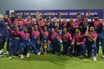 Skipper Waseem hails team spirit as UAE clinch T20I series against Bangladesh | Skipper Waseem hails team spirit as UAE clinch T20I series against Bangladesh Skipper Waseem hails team spirit as UAE clinch T20I series against Bangladesh | Skipper Waseem hails team spirit as UAE clinch T20I series against Bangladesh