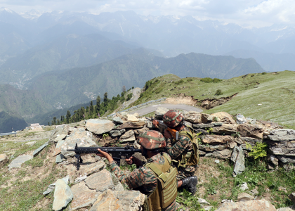 Army intercepts terrorists on Poonch LoC in J&K, gunfight on | Army intercepts terrorists on Poonch LoC in J&K, gunfight on