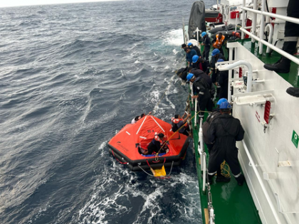 All crew members rescued after Liberian ship capsizes off Kerala coast | All crew members rescued after Liberian ship capsizes off Kerala coast All crew members rescued after Liberian ship capsizes off Kerala coast | All crew members rescued after Liberian ship capsizes off Kerala coast