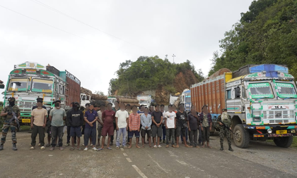 Illegally transported timber in 61 trucks worth Rs 3.1 crore seized in Manipur | Illegally transported timber in 61 trucks worth Rs 3.1 crore seized in Manipur