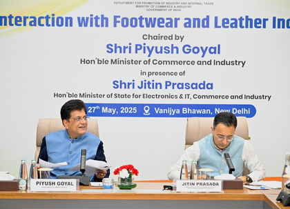 India can become a globally trusted footwear, leather manufacturing hub: Piyush Goyal | India can become a globally trusted footwear, leather manufacturing hub: Piyush Goyal India can become a globally trusted footwear, leather manufacturing hub: Piyush Goyal | India can become a globally trusted footwear, leather manufacturing hub: Piyush Goyal