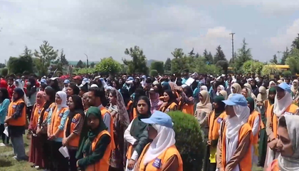 Students across varsities take the pledge, 'Yuva Shakti, Bharat Ki Shakti' | Students across varsities take the pledge, 'Yuva Shakti, Bharat Ki Shakti'