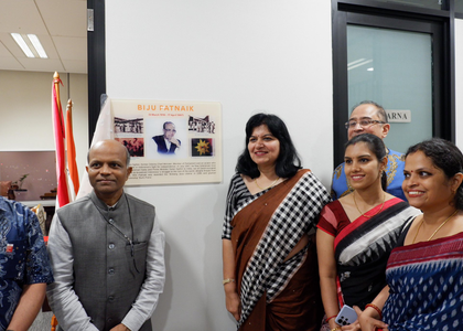Honouring Biju Patnaik's legacy, BJP MP Aparajita Sarangi inaugurates 'Biju Hall' in Indonesia | Honouring Biju Patnaik's legacy, BJP MP Aparajita Sarangi inaugurates 'Biju Hall' in Indonesia Honouring Biju Patnaik's legacy, BJP MP Aparajita Sarangi inaugurates 'Biju Hall' in Indonesia | Honouring Biju Patnaik's legacy, BJP MP Aparajita Sarangi inaugurates 'Biju Hall' in Indonesia