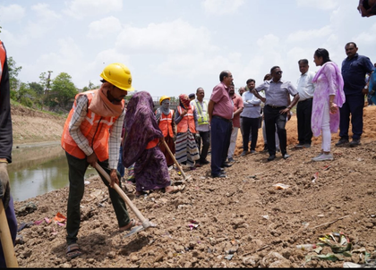 Gujarat: Vishwamitri riverfront project nears completion as monsoon looms | Gujarat: Vishwamitri riverfront project nears completion as monsoon looms